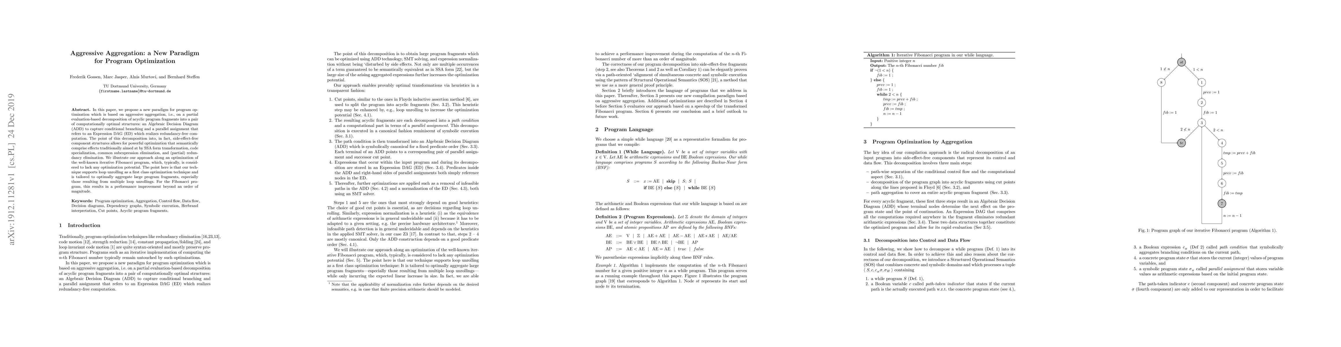 Thumbnail for Aggressive Aggregation: a New Paradigm for Program Optimization