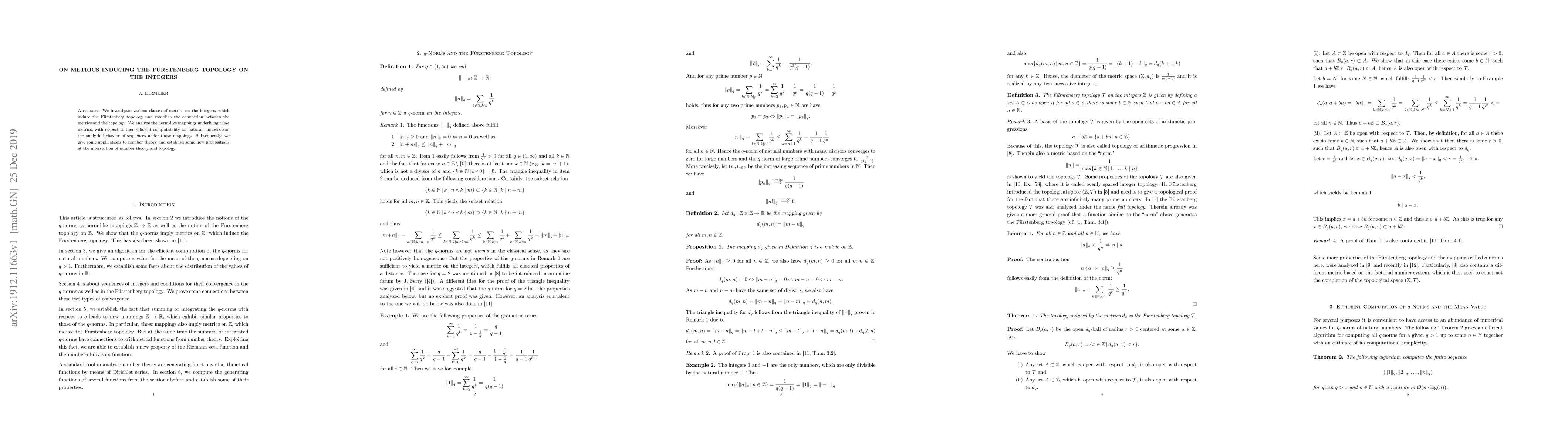 Thumbnail for On Metrics Inducing the F\"urstenberg Topology on the Integers
