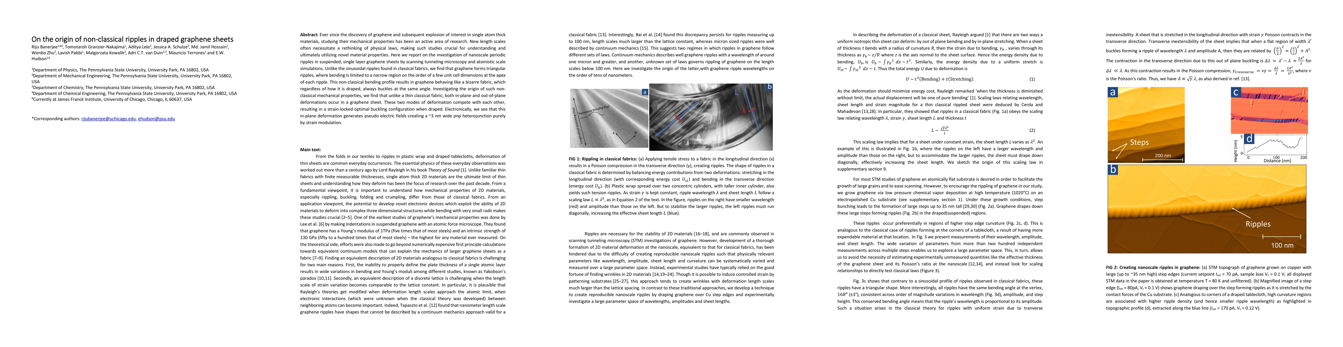 Thumbnail for On the origin of non-classical ripples in draped graphene sheets
