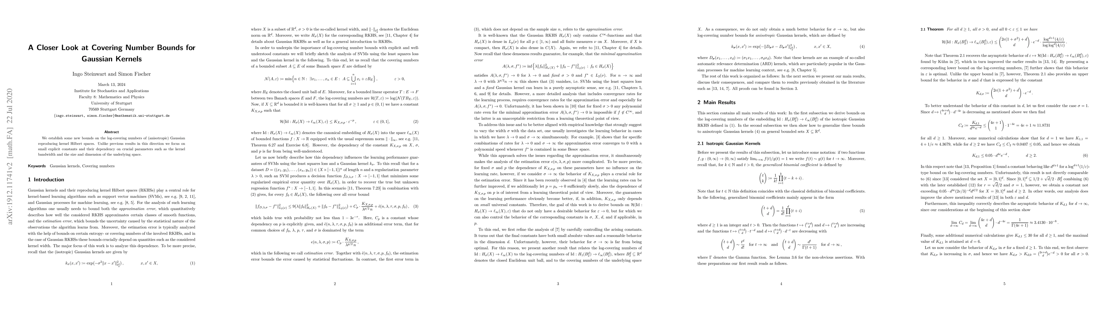 Thumbnail for A Closer Look at Covering Number Bounds for Gaussian Kernels