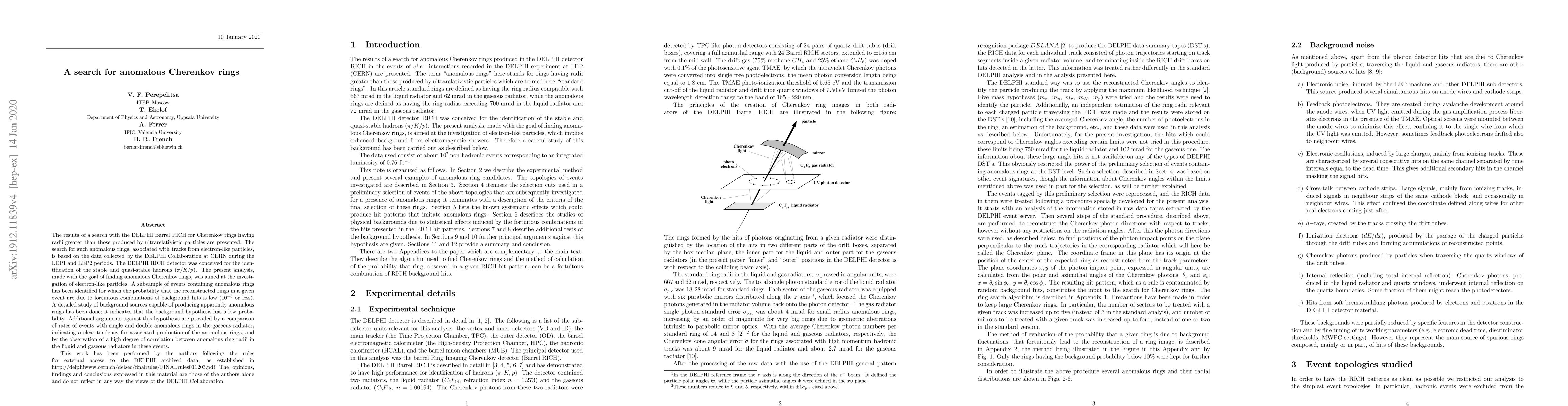 Thumbnail for A search for anomalous Cherenkov rings