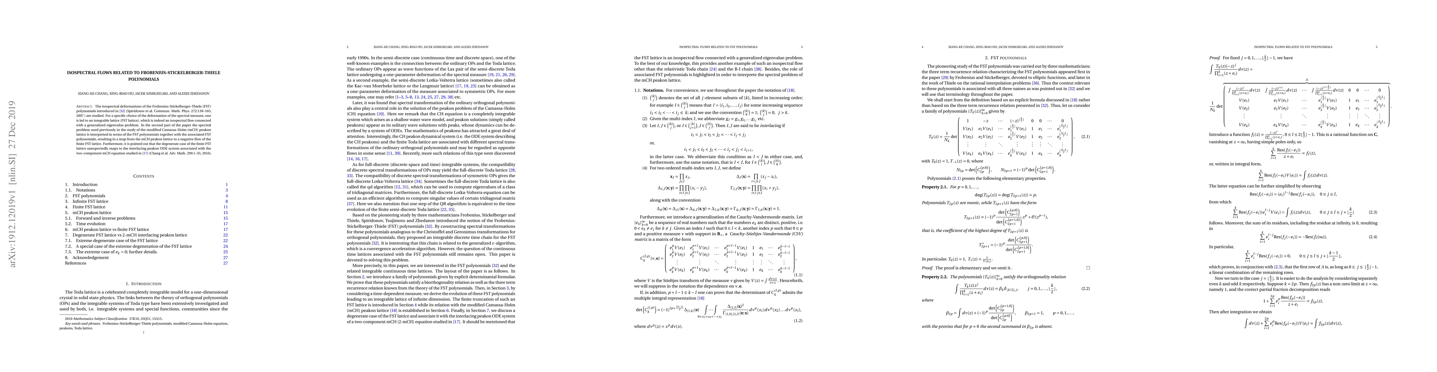 Thumbnail for Isospectral flows related to Frobenius-Stickelberger-Thiele polynomials