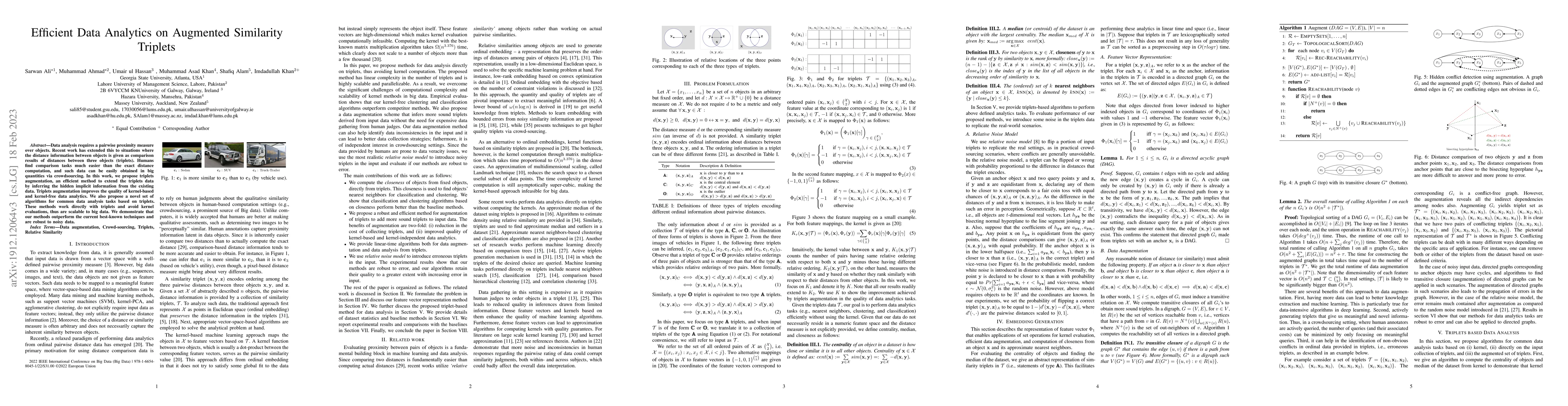 Thumbnail for Efficient Data Analytics on Augmented Similarity Triplets