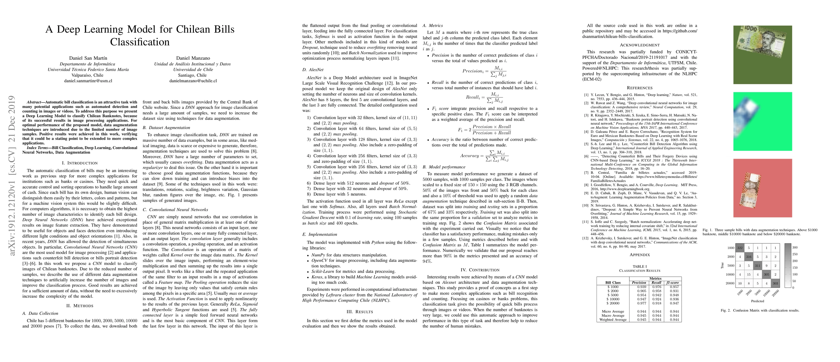 Thumbnail for A Deep Learning Model for Chilean Bills Classification