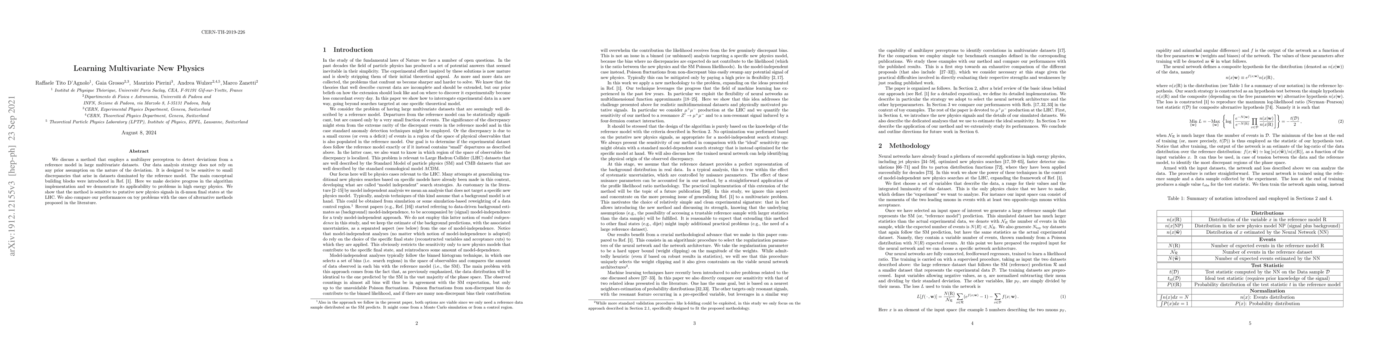 Thumbnail for Learning Multivariate New Physics