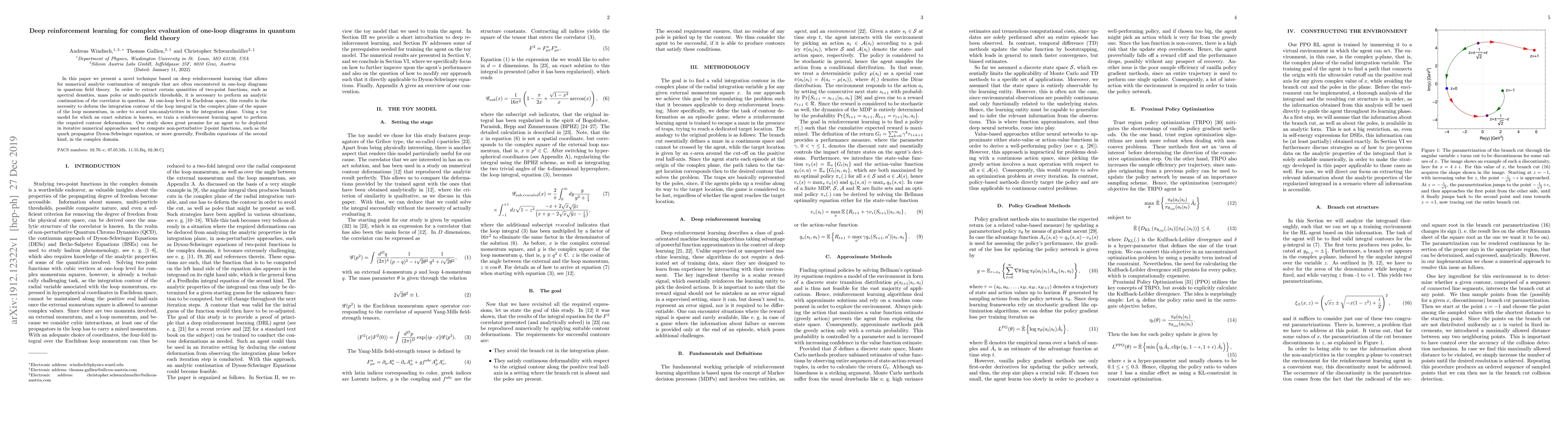Thumbnail for Deep reinforcement learning for complex evaluation of one-loop diagrams
  in quantum field theory