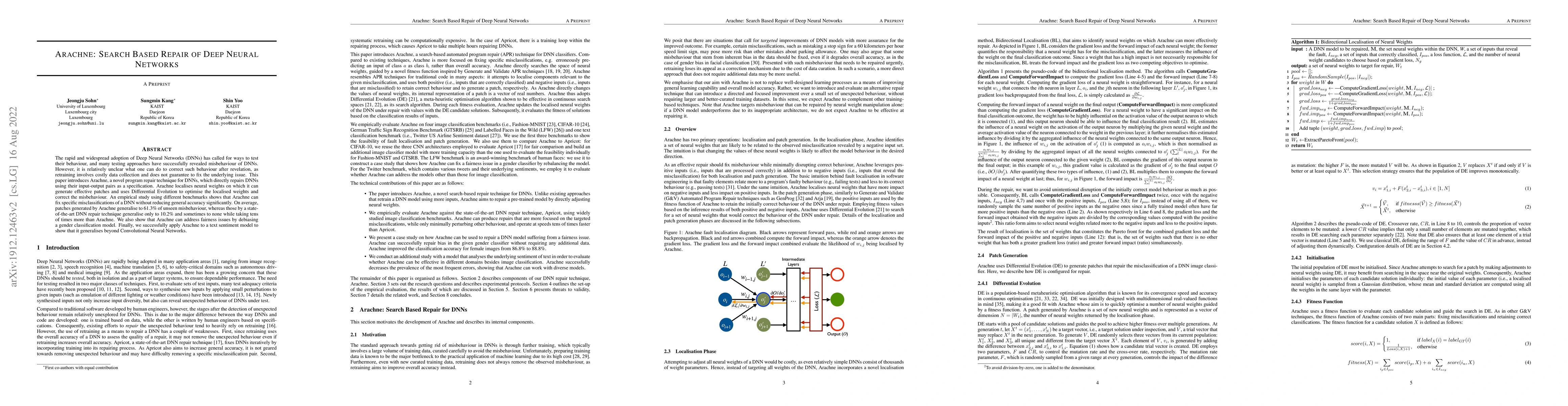 Thumbnail for Arachne: Search Based Repair of Deep Neural Networks