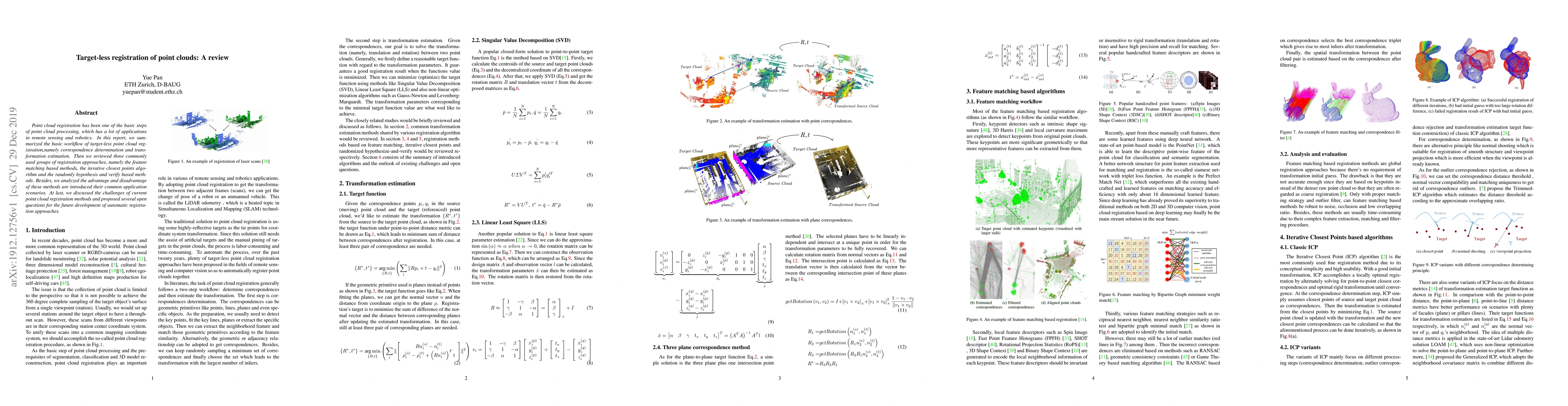 Thumbnail for Target-less registration of point clouds: A review