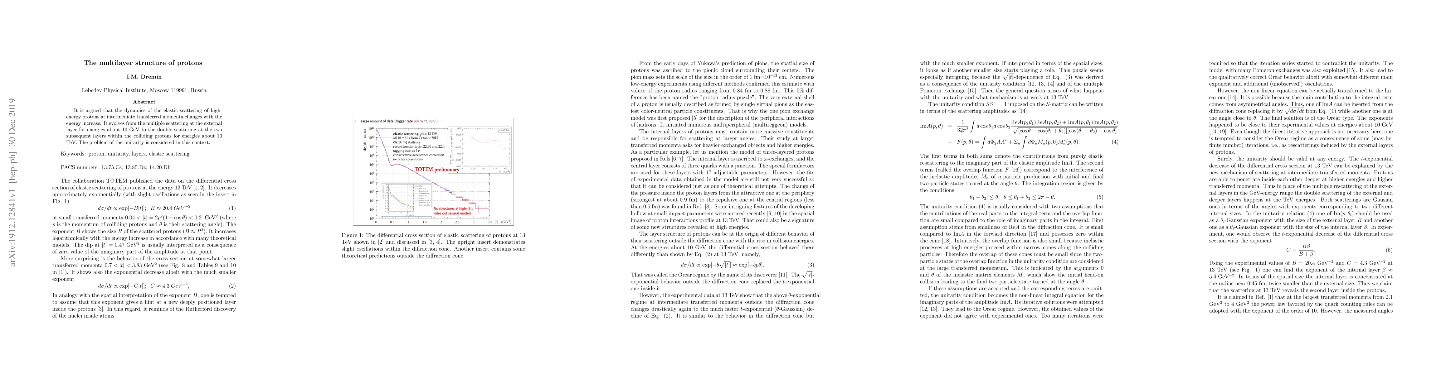 Thumbnail for The multilayer structure of protons