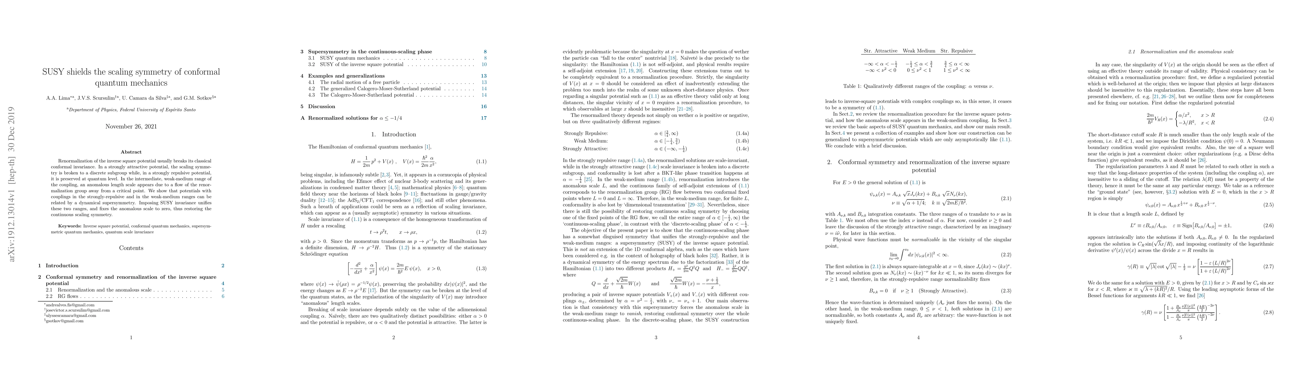 Thumbnail for SUSY shields the scaling symmetry of conformal quantum mechanics