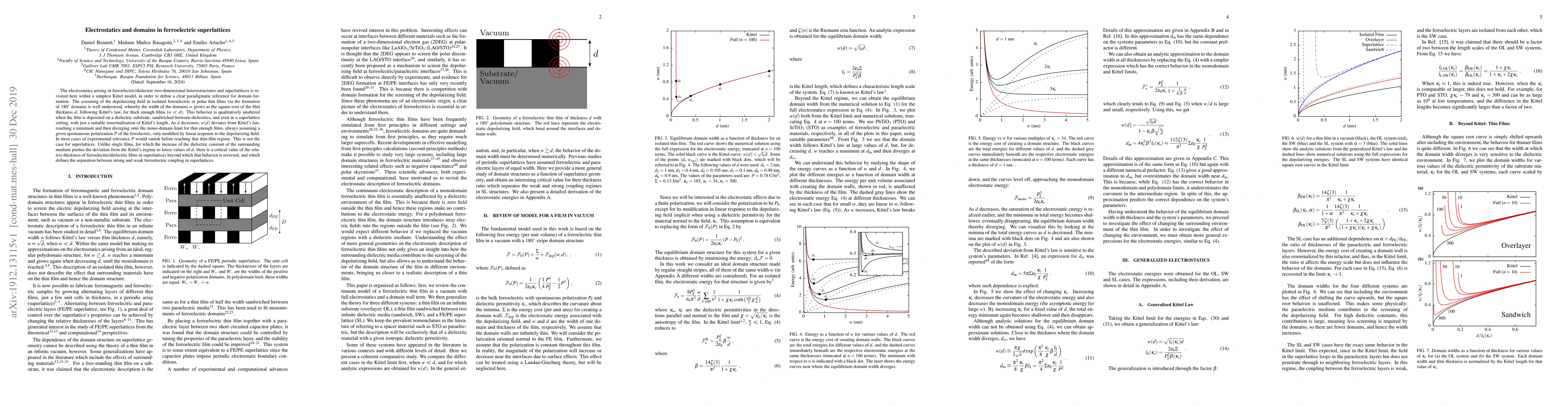 Thumbnail for Electrostatics and domains in ferroelectric superlattices