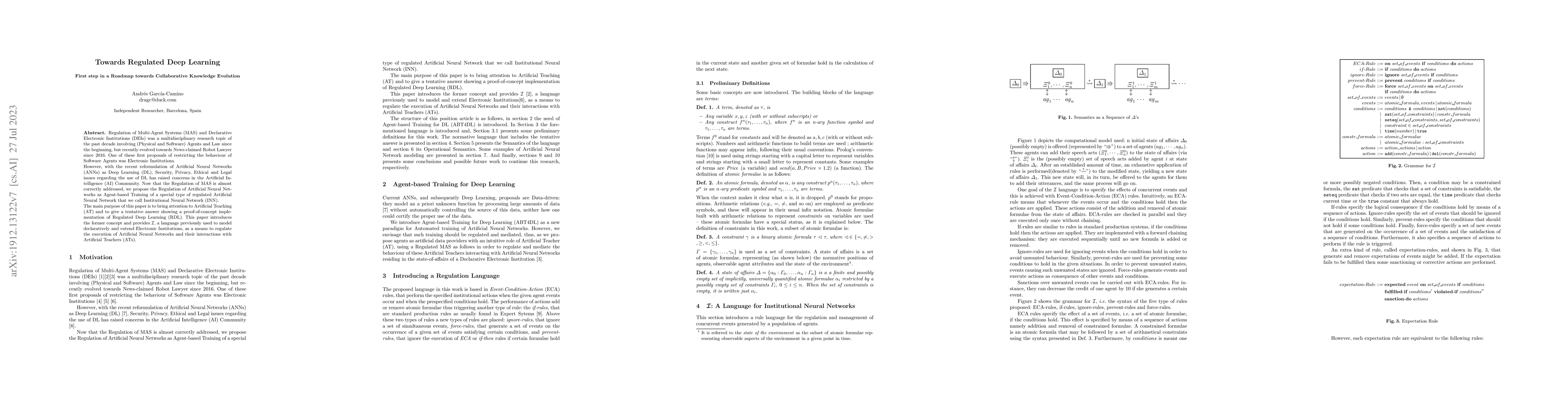 Thumbnail for Towards Regulated Deep Learning