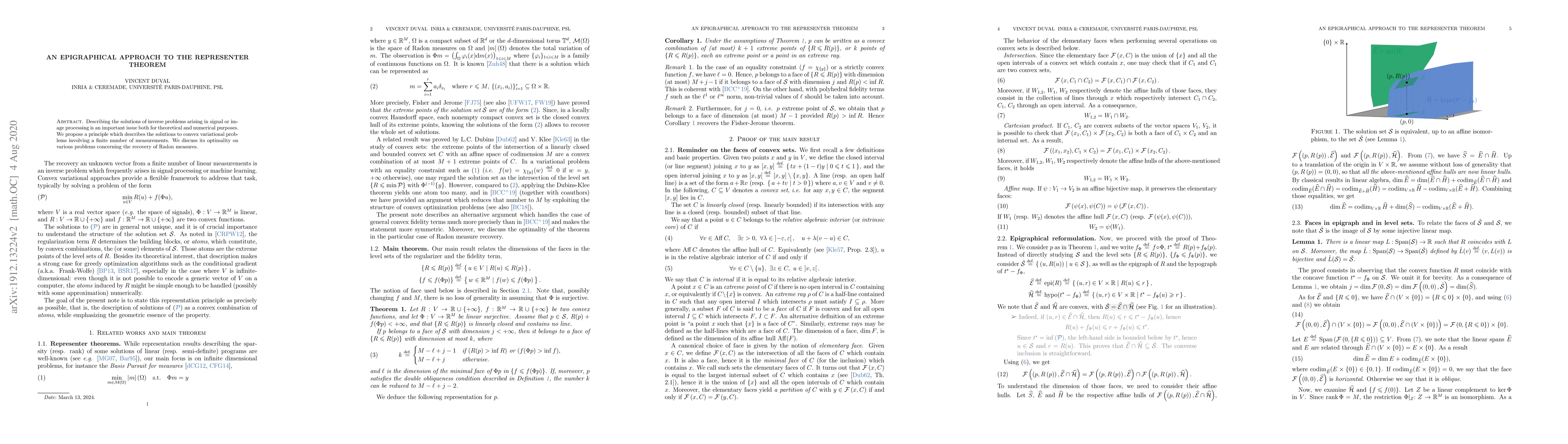 Thumbnail for An Epigraphical Approach to the Representer Theorem