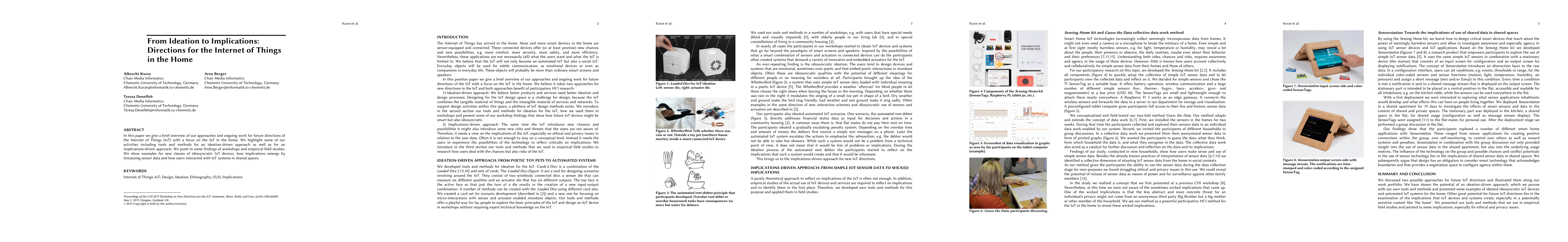 Thumbnail for From Ideation to Implications: Directions for the Internet of Things in
  the Home