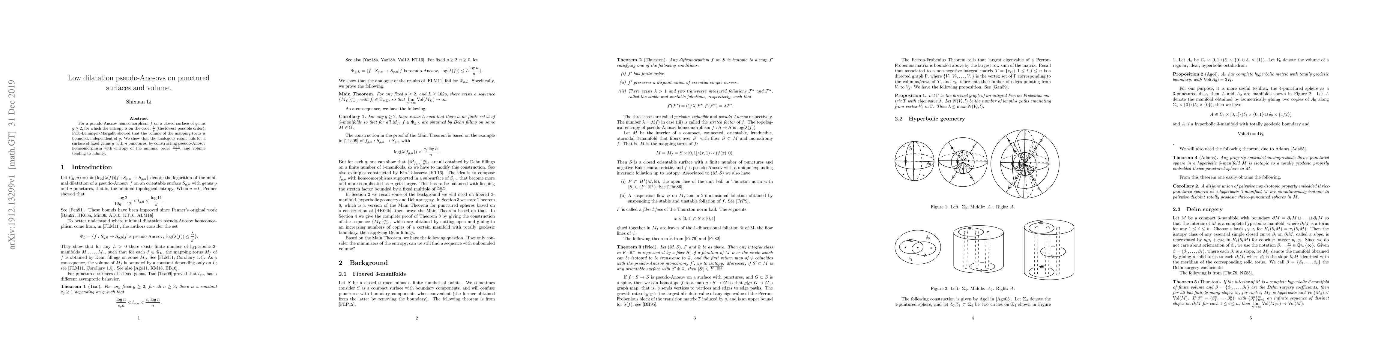 Thumbnail for Low dilatation pseudo-Anosovs on punctured surfaces and volume