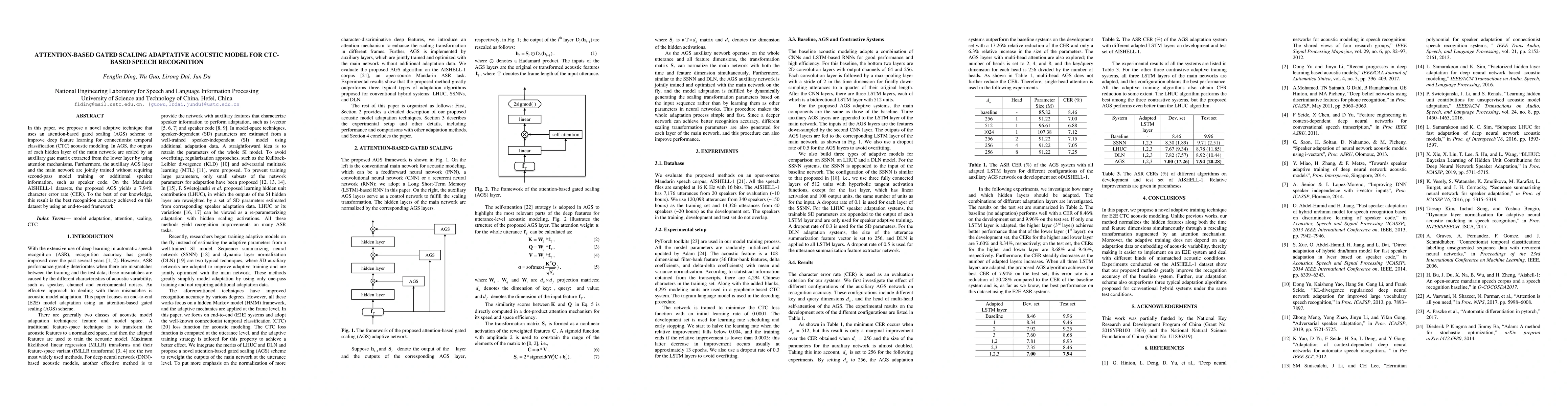 Thumbnail for Attention-based gated scaling adaptative acoustic model for ctc-based
  speech recognition