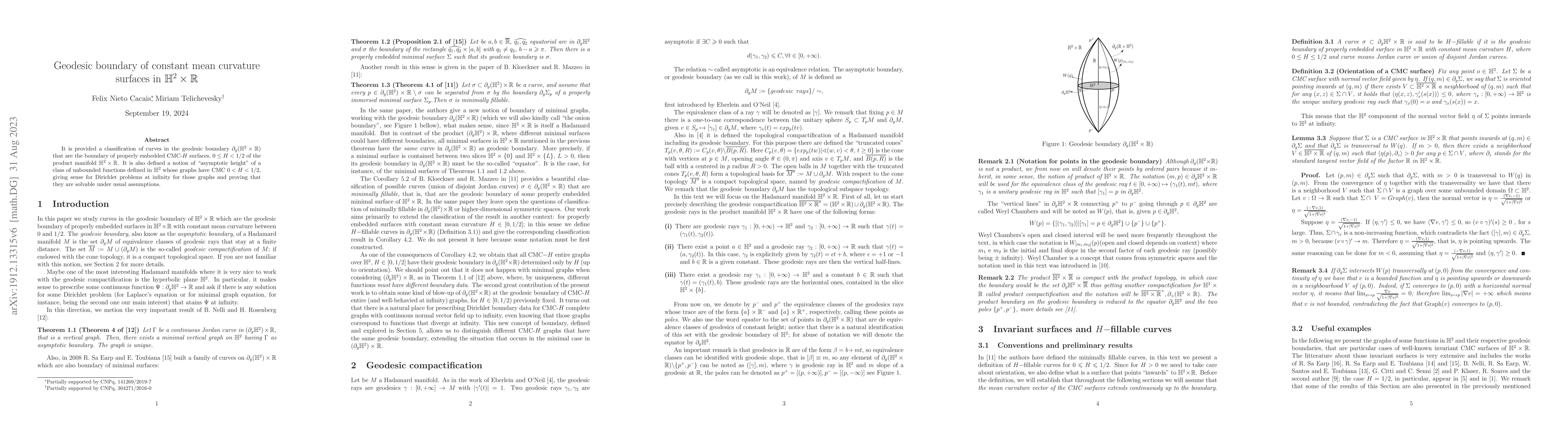 Thumbnail for Geodesic boundary of constant mean curvature surfaces in
  $\mathbb{H}^2\times \mathbb{R}$