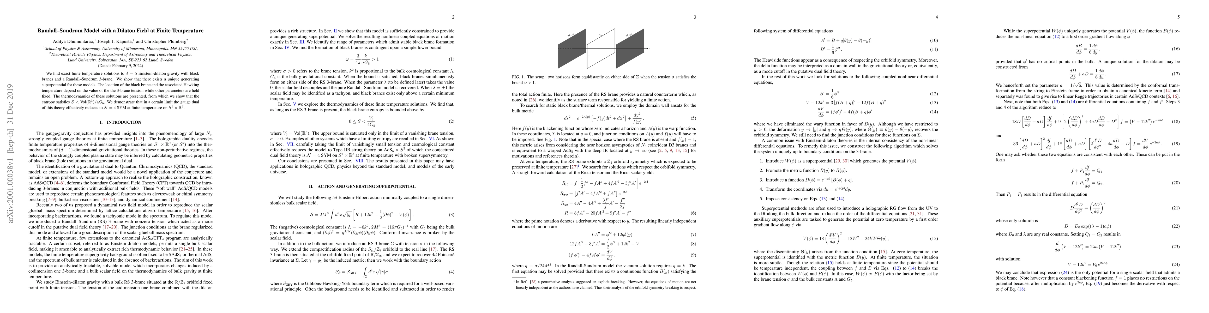Thumbnail for Randall-Sundrum Model with a Dilaton Field at Finite Temperature