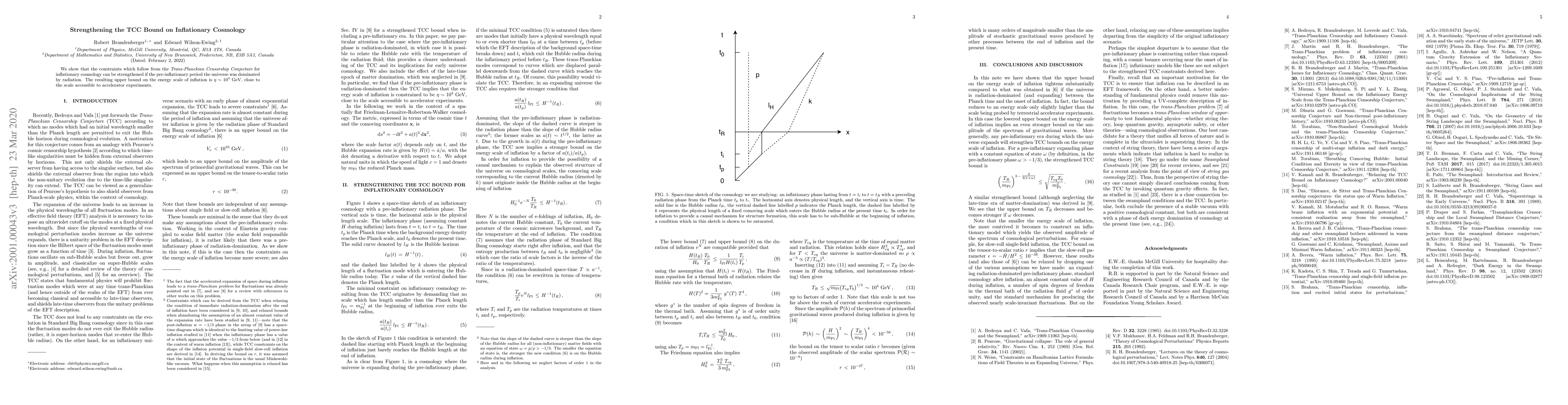 Thumbnail for Strengthening the TCC Bound on Inflationary Cosmology