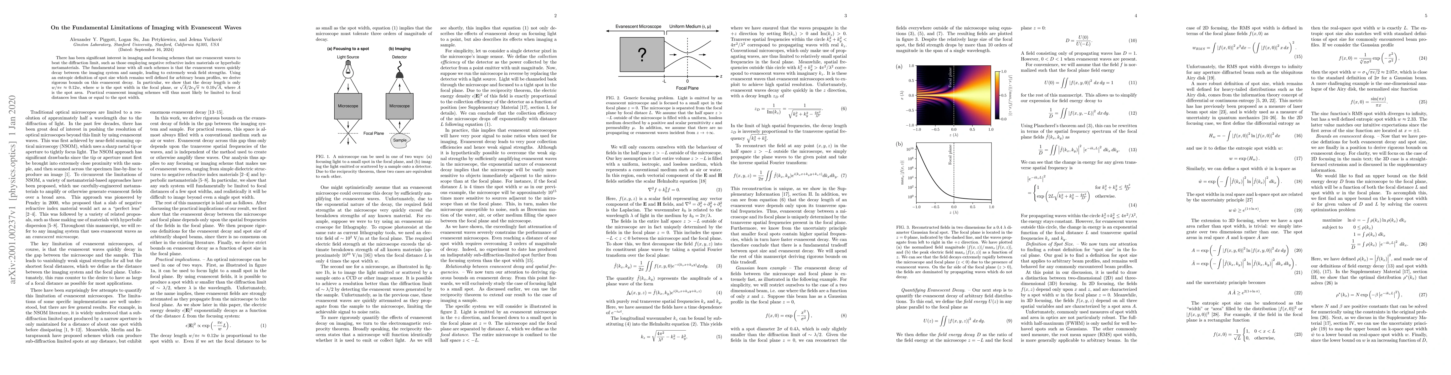 Thumbnail for On the fundamental limitations of imaging with evanescent waves