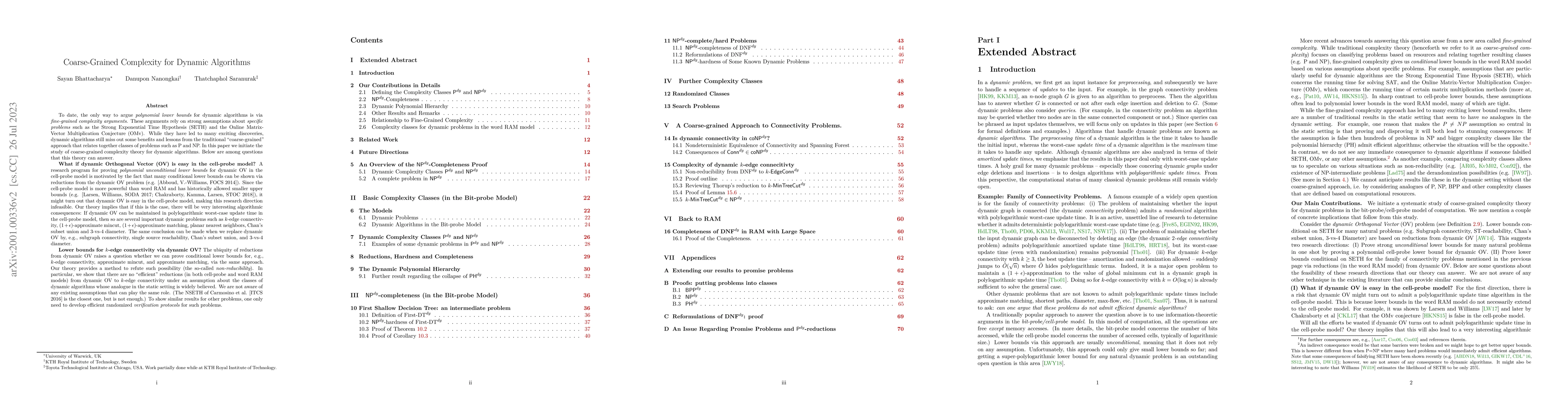 Thumbnail for Coarse-Grained Complexity for Dynamic Algorithms