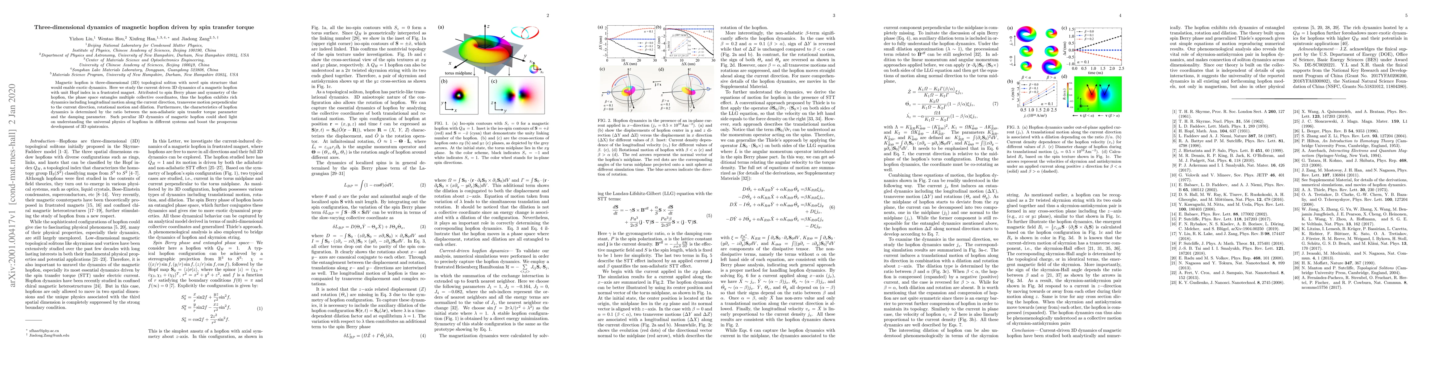 Thumbnail for Three-dimensional dynamics of magnetic hopfion driven by spin transfer
  torque