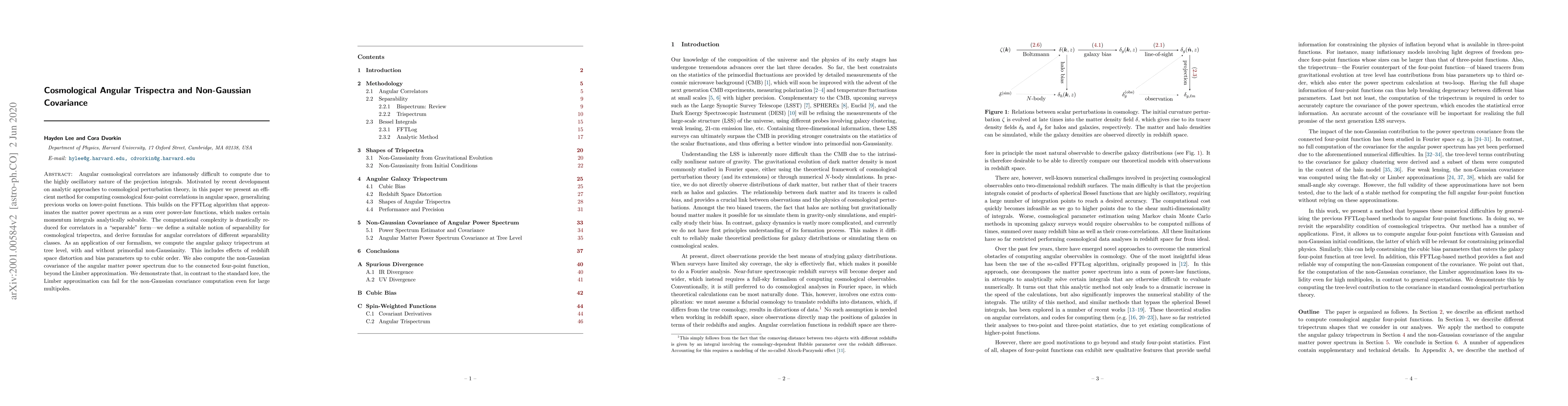 Thumbnail for Cosmological Angular Trispectra and Non-Gaussian Covariance
