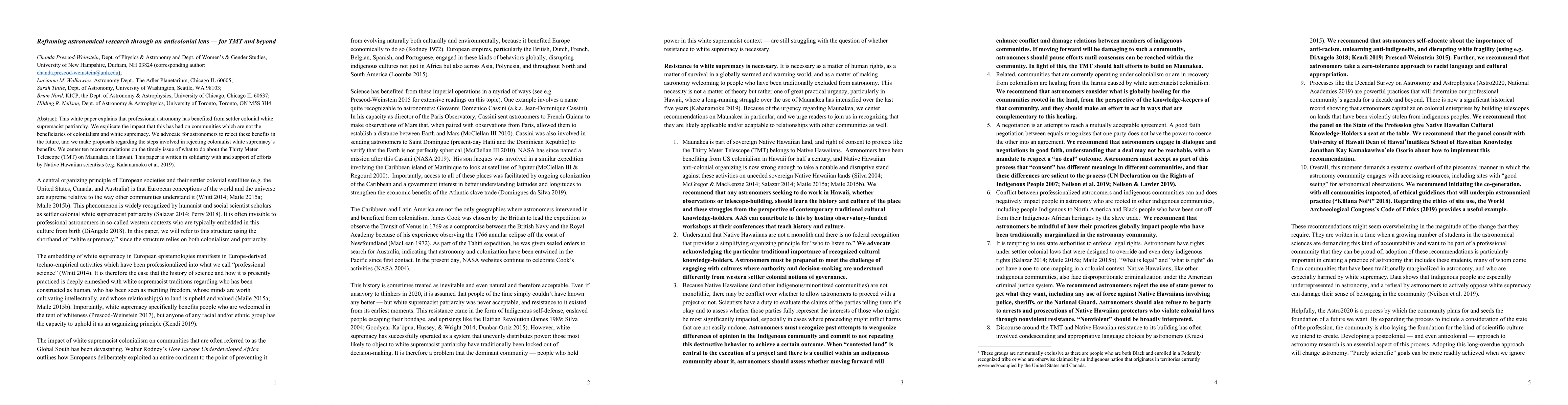Thumbnail for Reframing astronomical research through an anticolonial lens -- for TMT
  and beyond