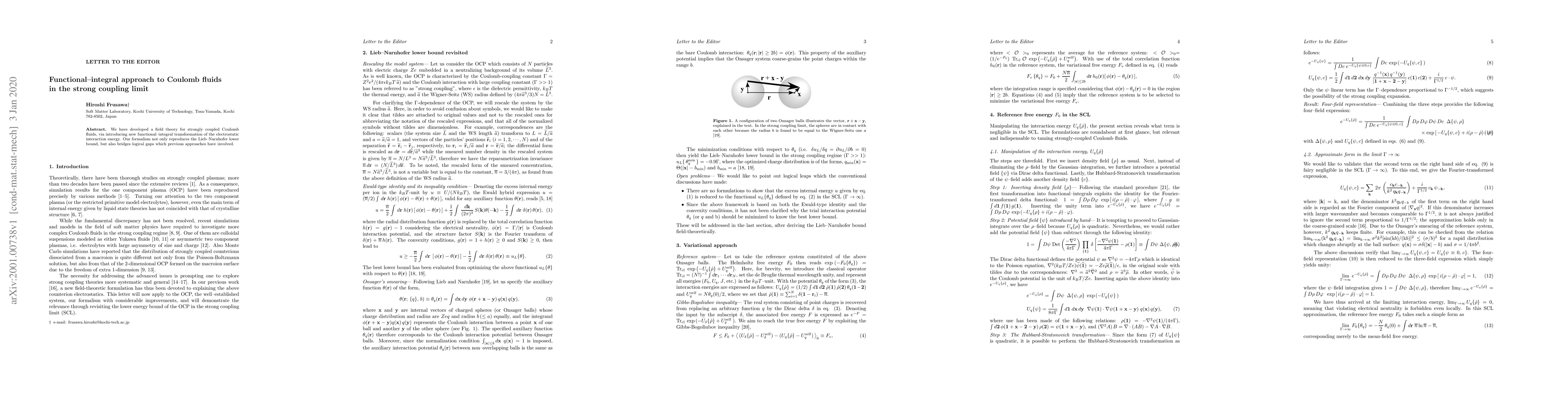 Thumbnail for Functional-integral approach to Coulomb fluids in the strong coupling
  limit