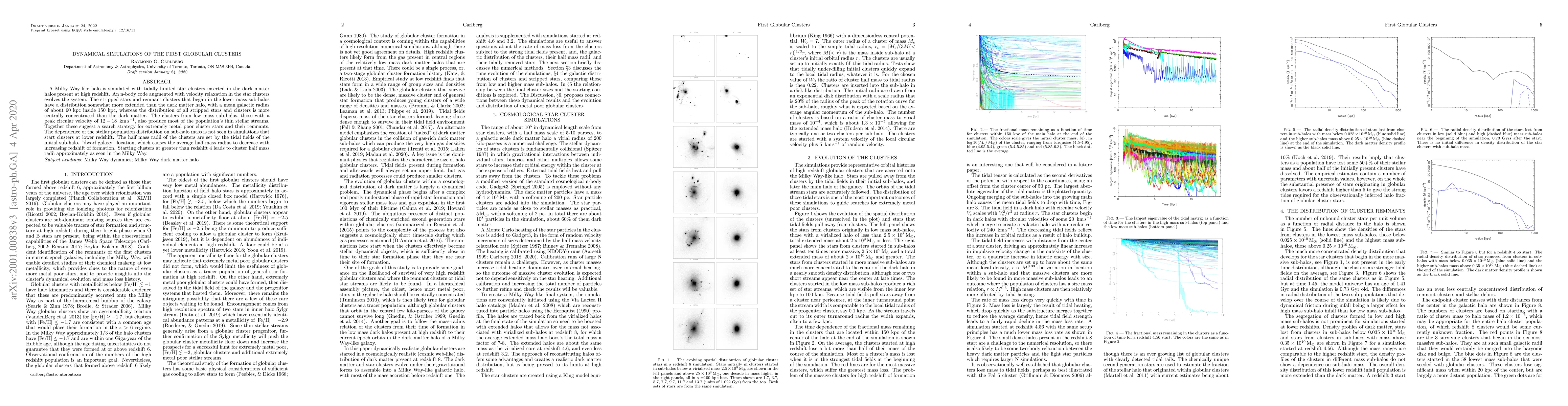 Thumbnail for Dynamical Simulations of the First Globular Clusters