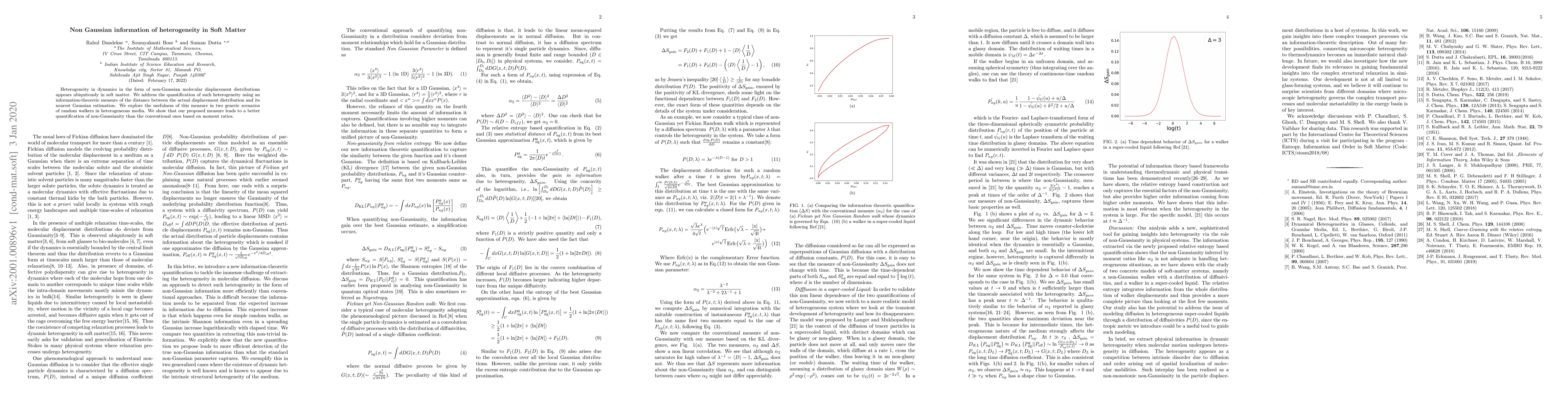 Thumbnail for Non Gaussian information of heterogeneity in Soft Matter