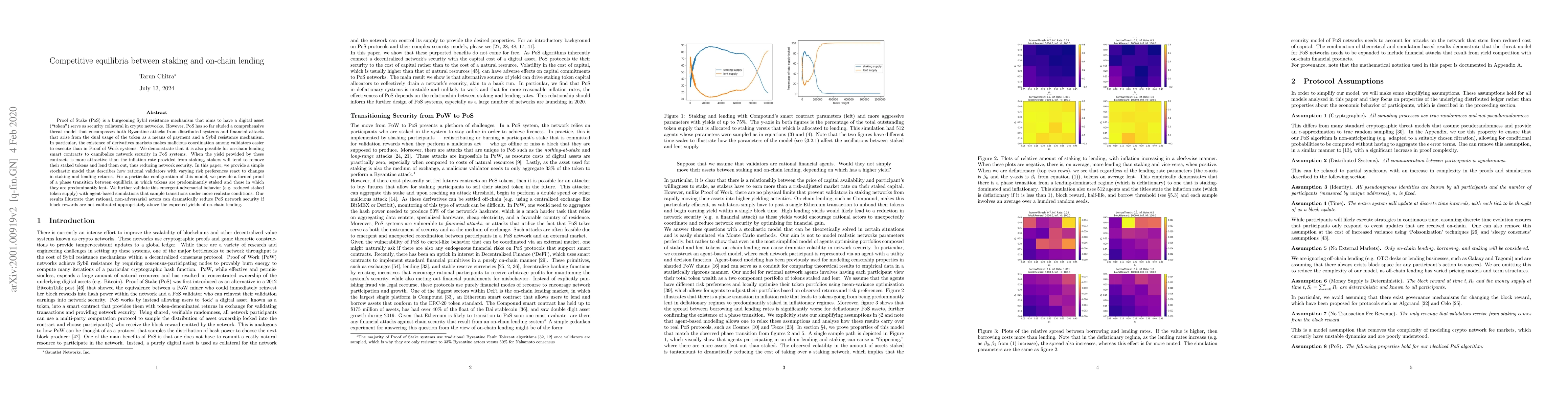 Thumbnail for Competitive equilibria between staking and on-chain lending