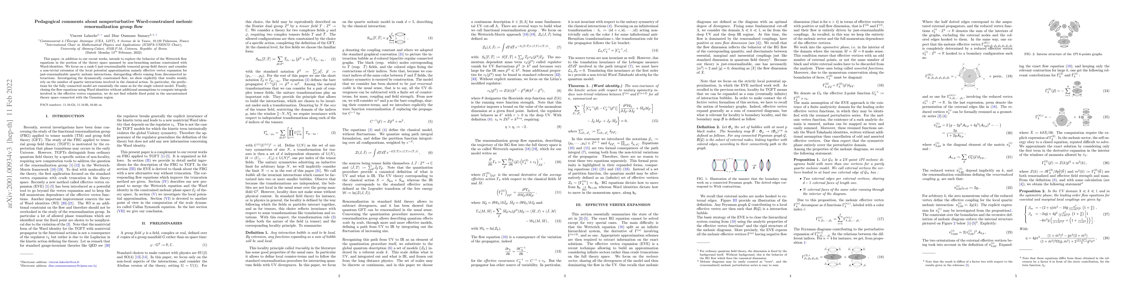 Thumbnail for Pedagogical comments about nonperturbative Ward-constrained melonic
  renormalization group flow