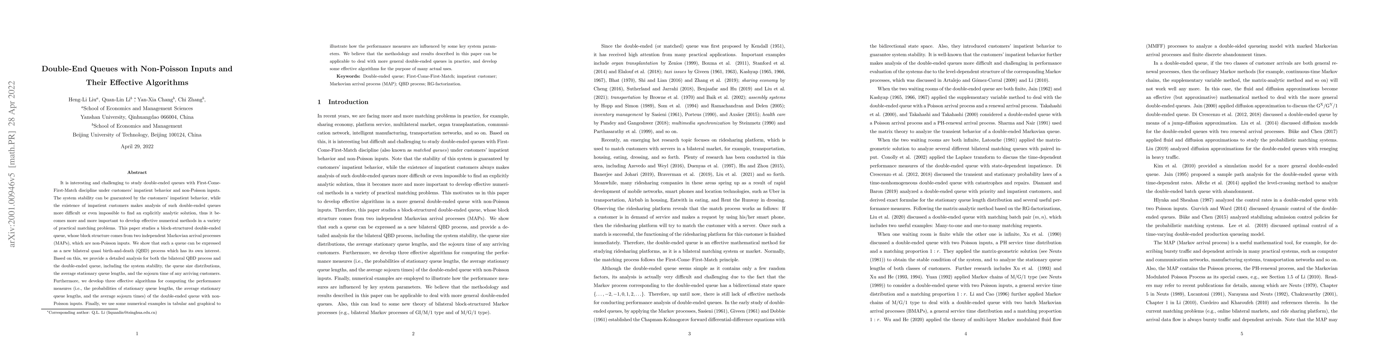 Thumbnail for Double-End Queues with Non-Poisson Inputs and Their Effective Algorithms