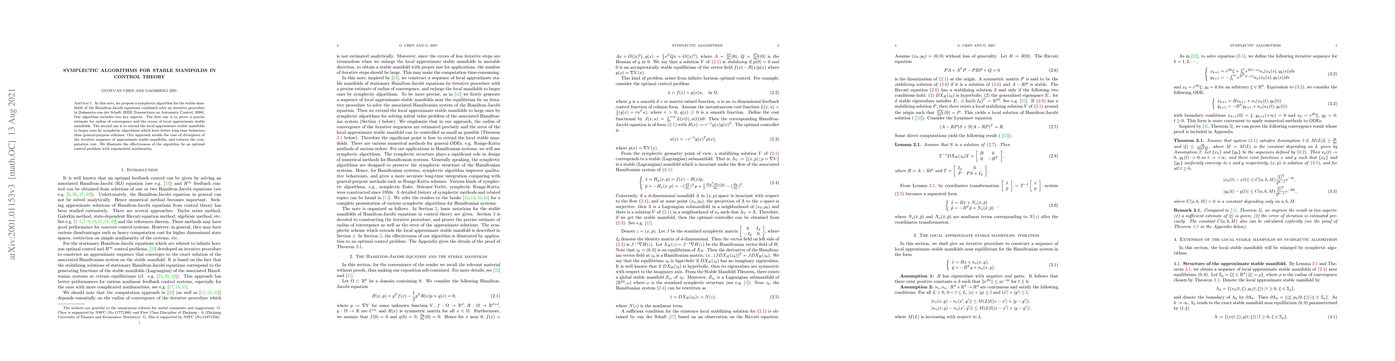 Thumbnail for Symplectic algorithms for stable manifolds in control theory