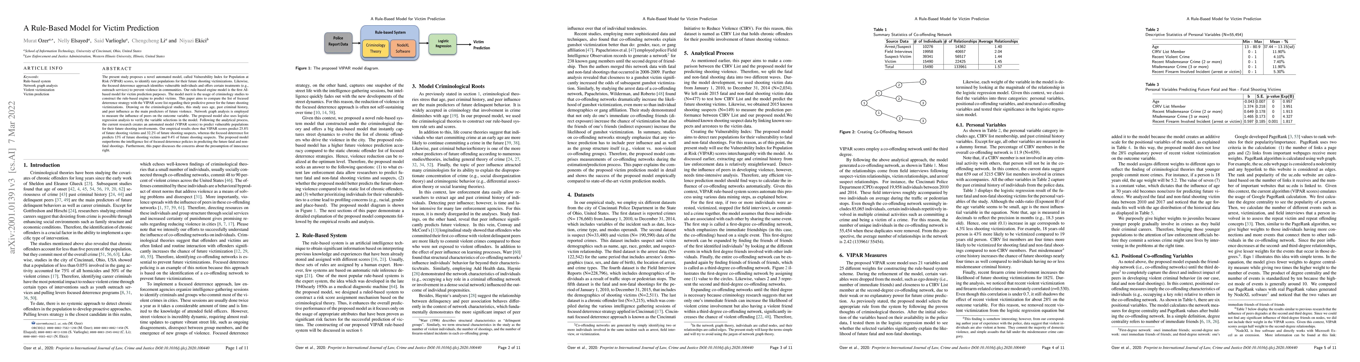 Thumbnail for A Rule-Based Model for Victim Prediction
