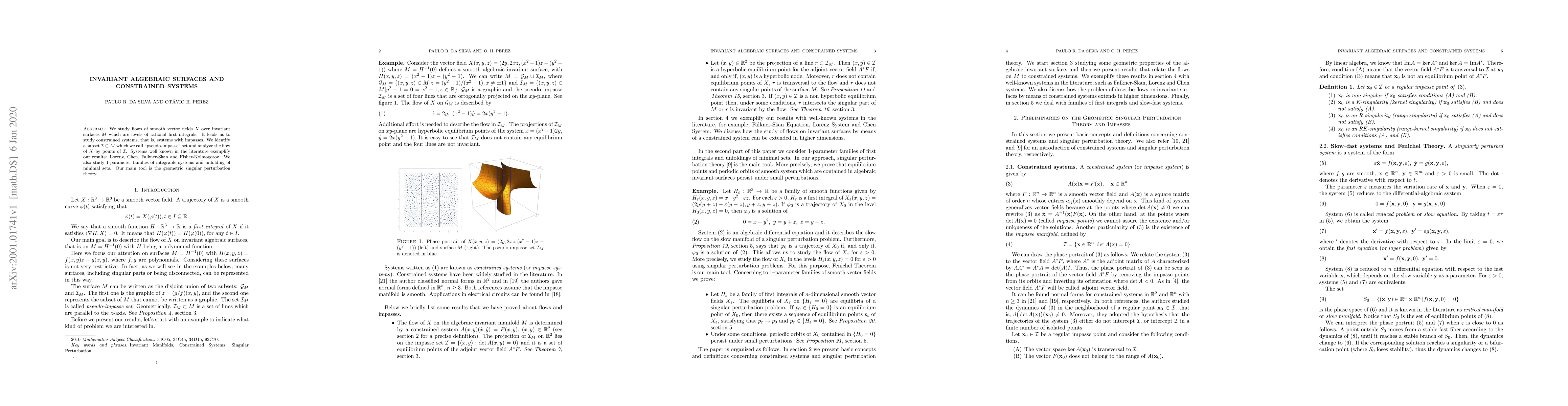 Thumbnail for Invariant Algebraic Surfaces and Constrained Systems