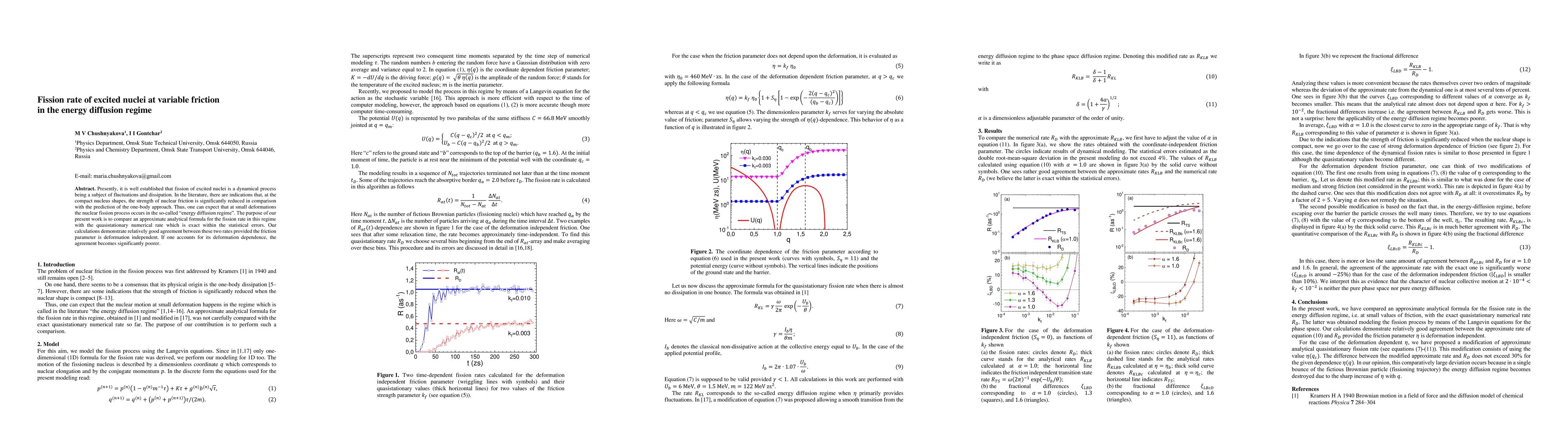 Thumbnail for Fission rate of excited nuclei at variable friction in the energy
  diffusion regime