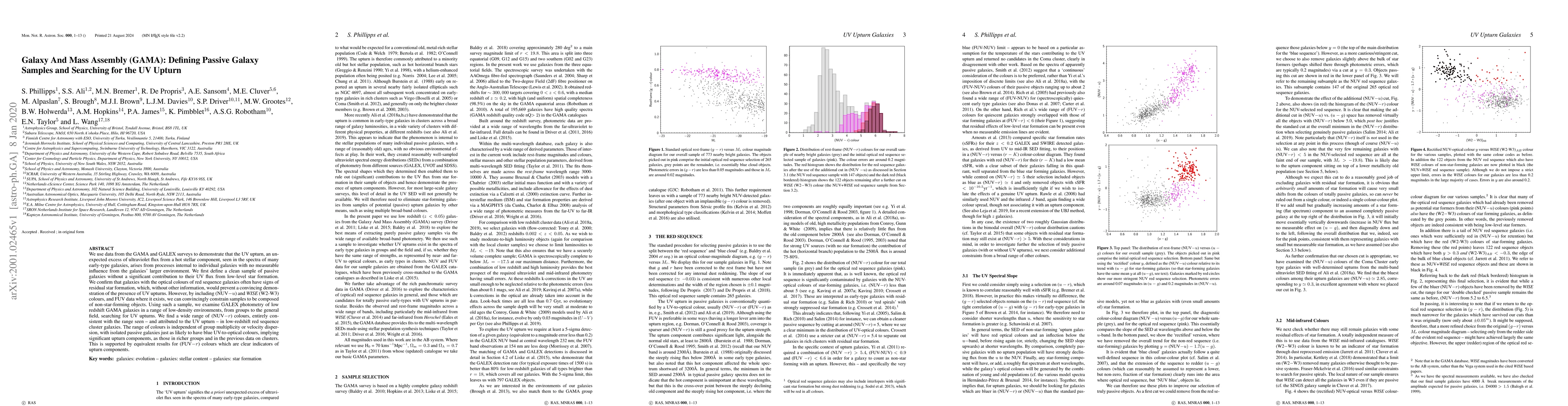 Thumbnail for Galaxy And Mass Assembly (GAMA): Defining Passive Galaxy Samples and
  Searching for the UV Upturn