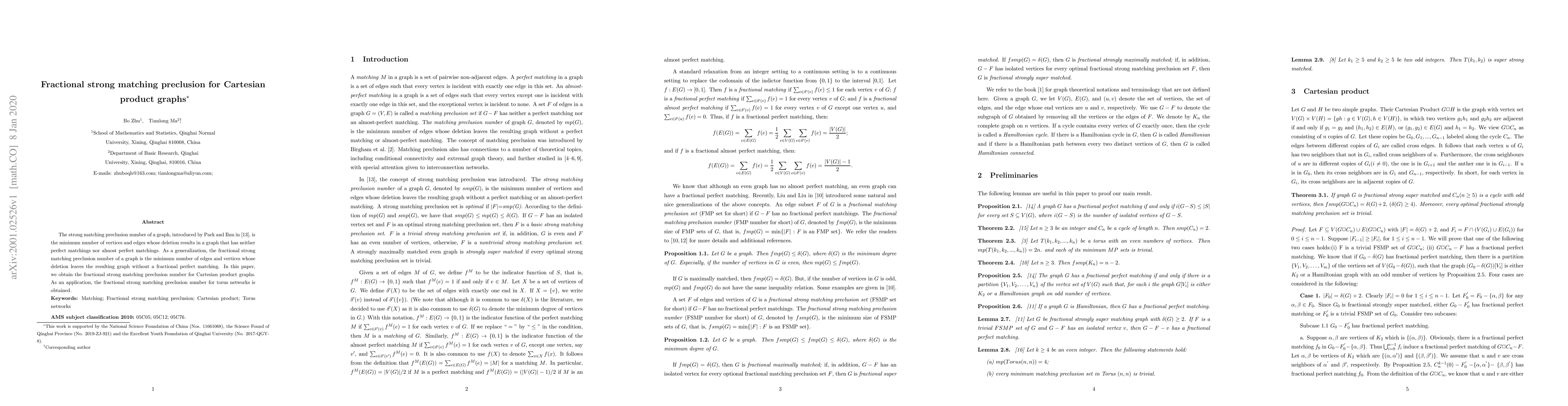 Thumbnail for Fractional strong matching preclusion for Cartesian product graphs