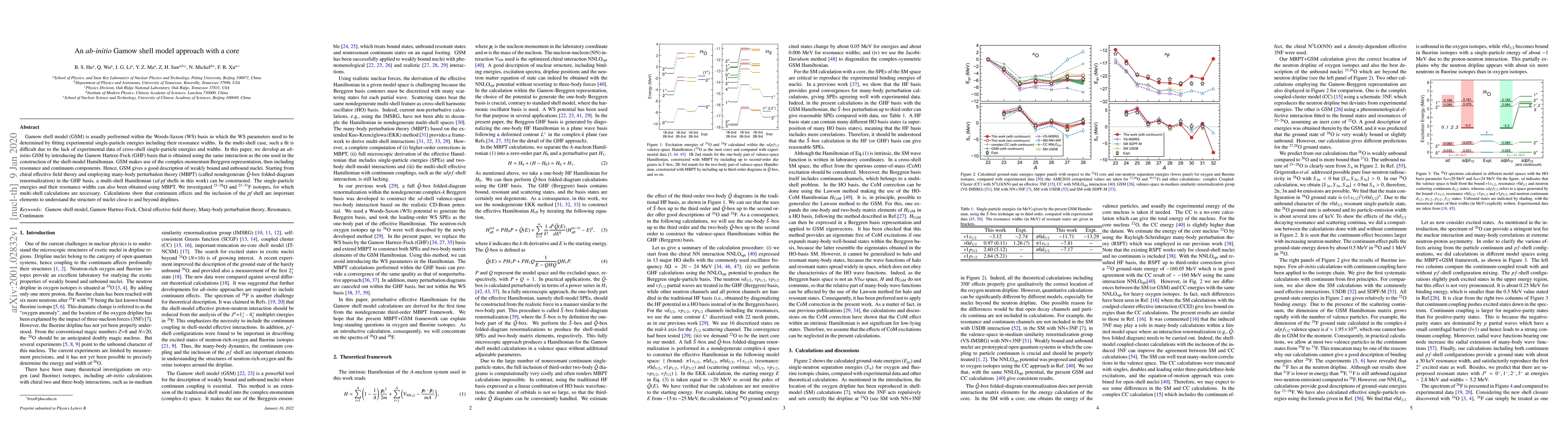 Thumbnail for An {\it ab-initio} Gamow shell model approach with a core