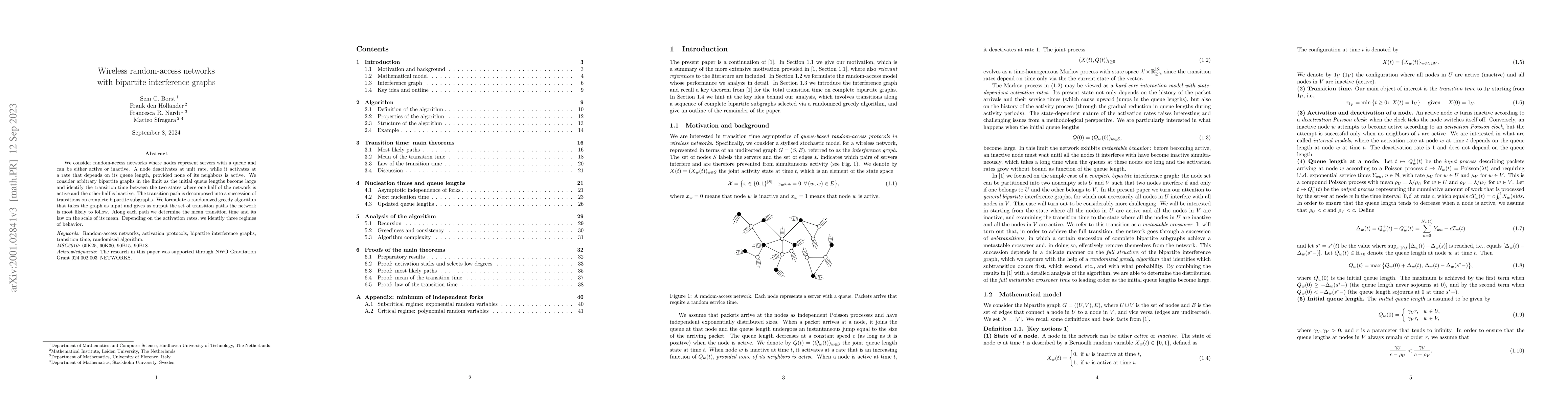 Thumbnail for Wireless random-access networks with bipartite interference graphs