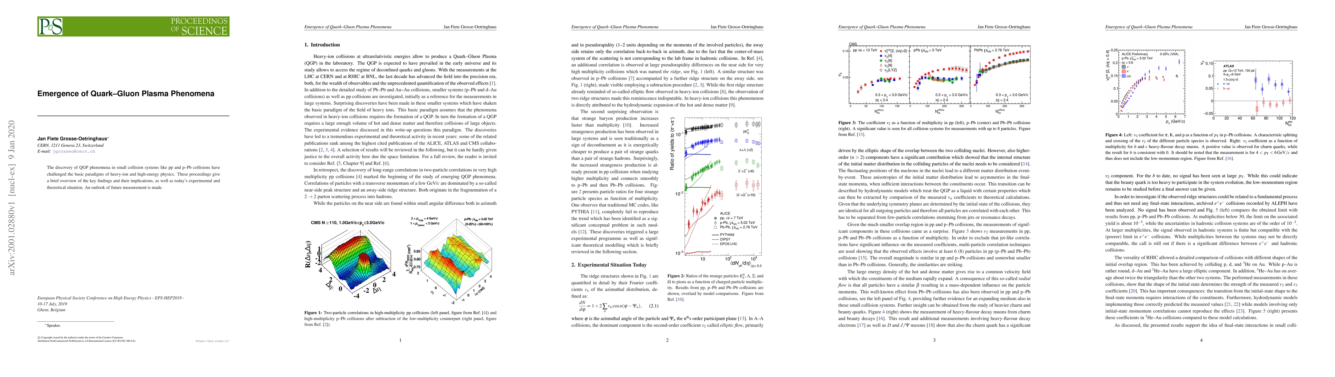 Thumbnail for Emergence of Quark-Gluon Plasma Phenomena