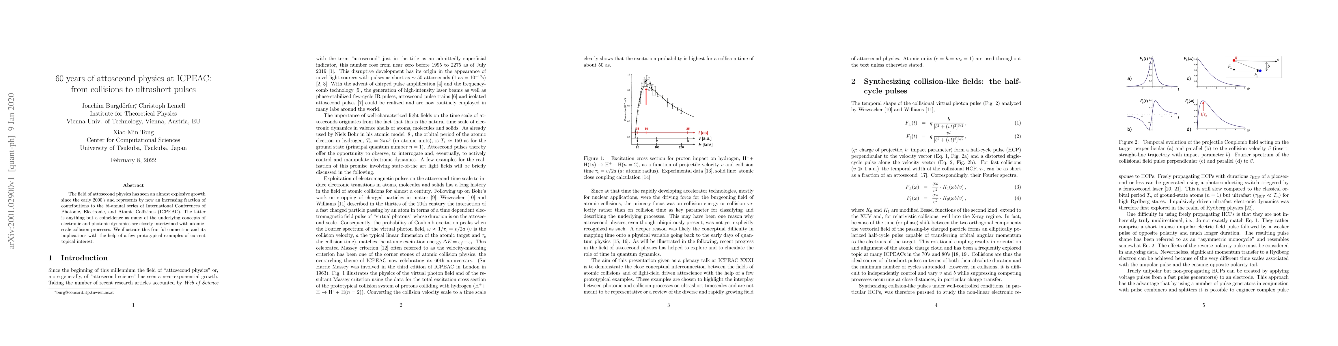 Thumbnail for 60 years of attosecond physics at ICPEAC: from collisions to ultrashort
  pulses