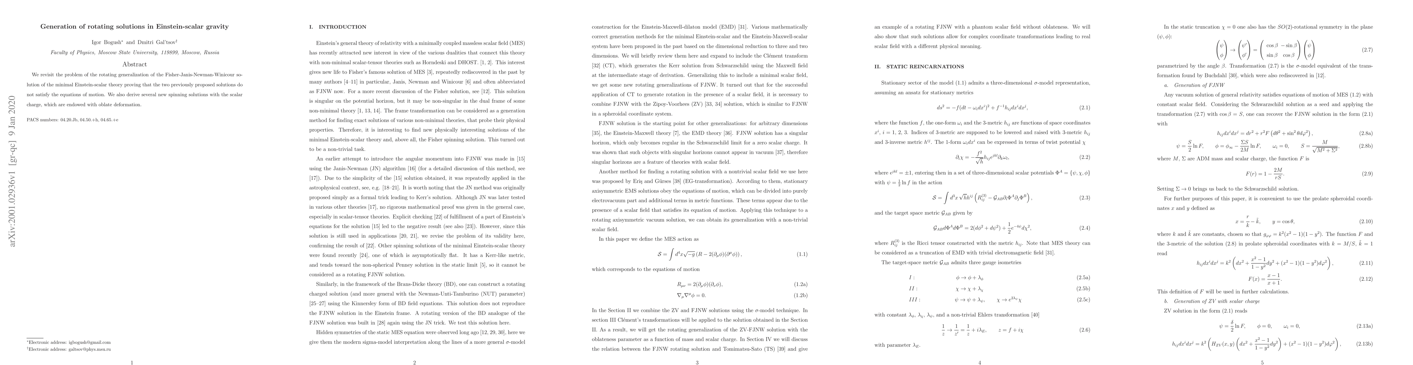 Thumbnail for Generation of rotating solutions in Einstein-scalar gravity