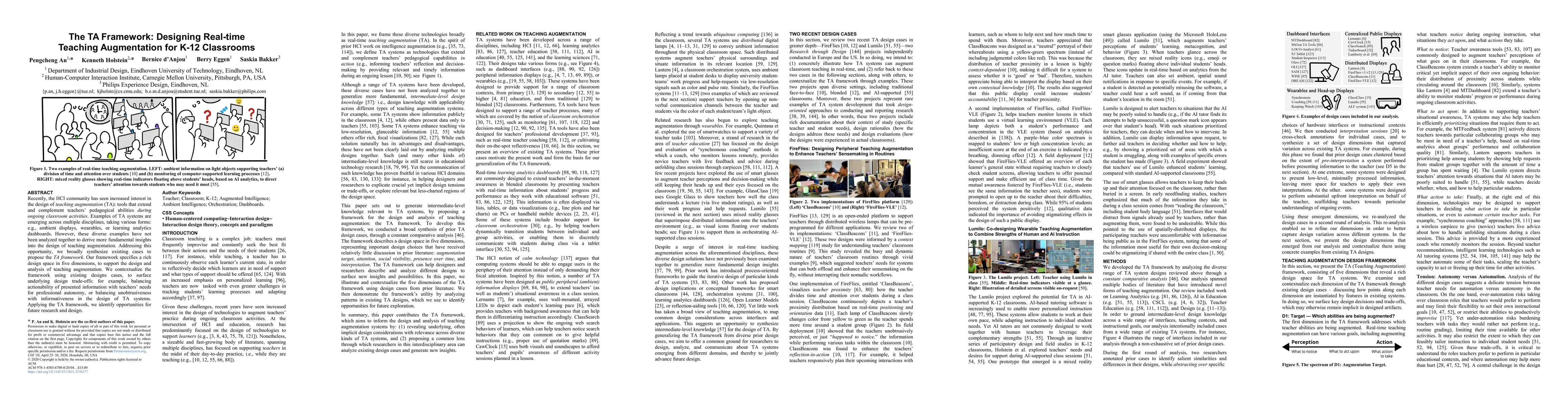 Thumbnail for The TA Framework: Designing Real-time Teaching Augmentation for K-12
  Classrooms