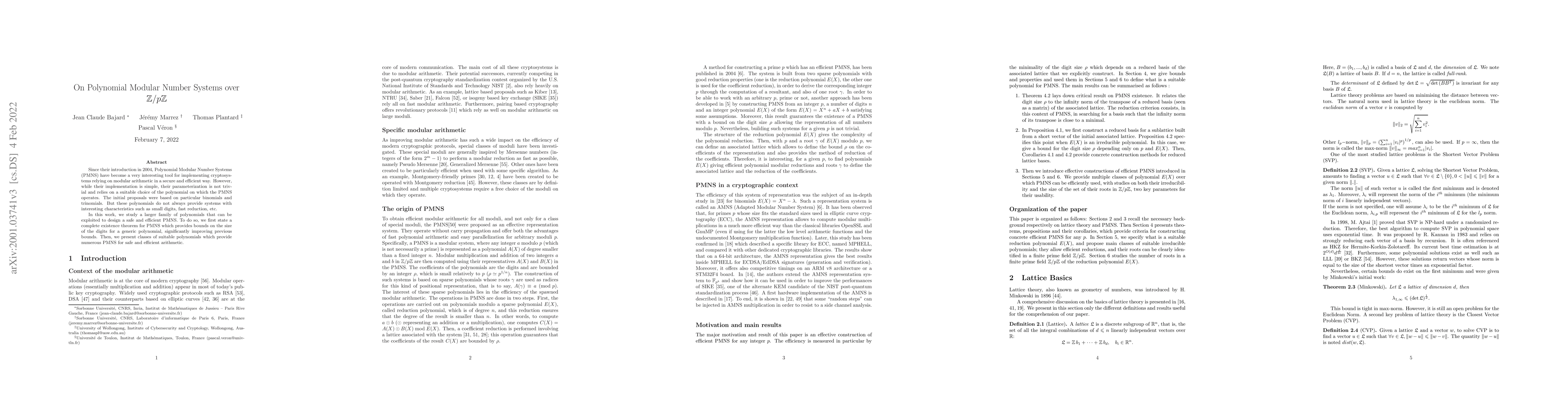 Thumbnail for On Polynomial Modular Number Systems over $\mathbb{Z}/p\mathbb{Z}$