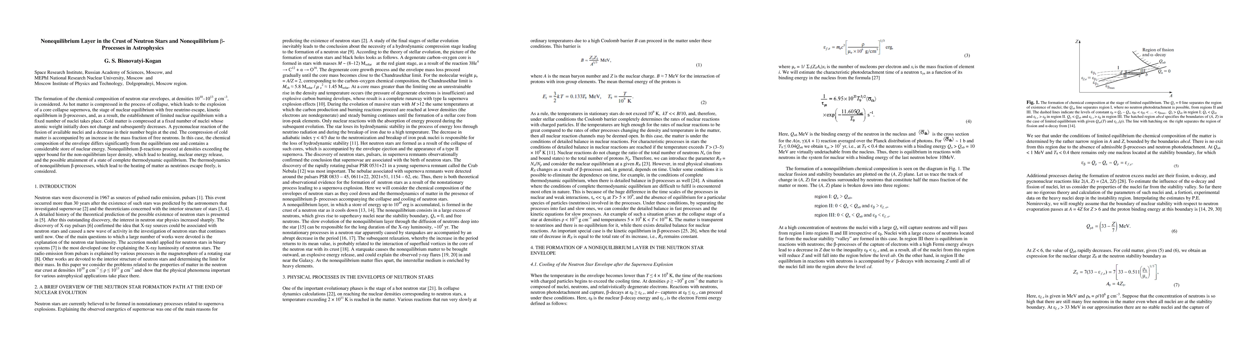 Thumbnail for Nonequilibrium Layer in the Crust of Neutron Stars and Nonequilibrium
  Beta-Processes in Astrophysics