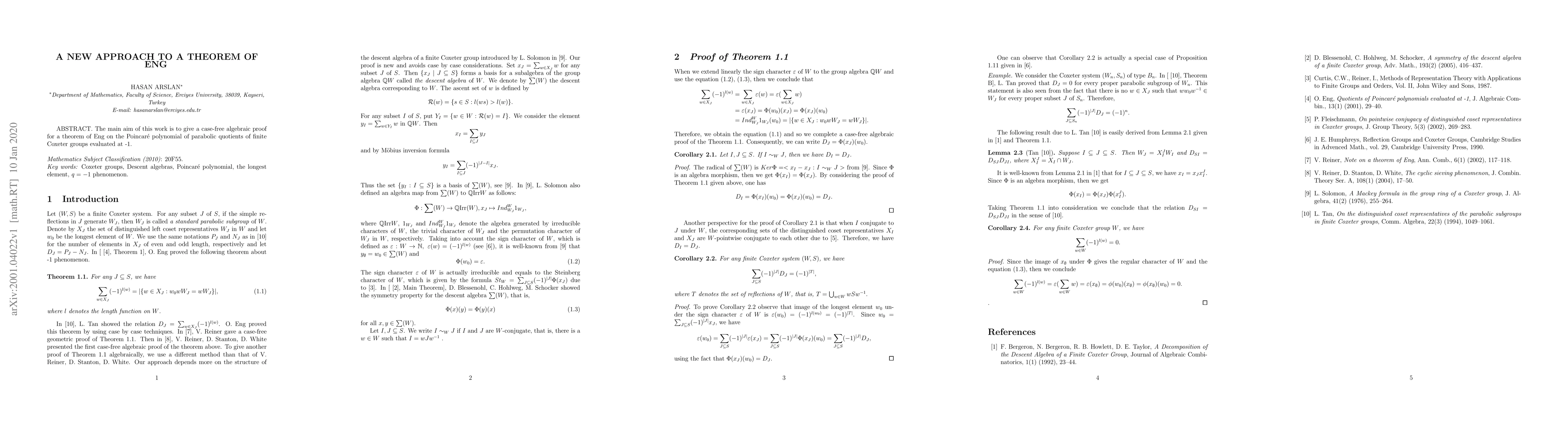 Thumbnail for A New Approach to a Theorem of Eng