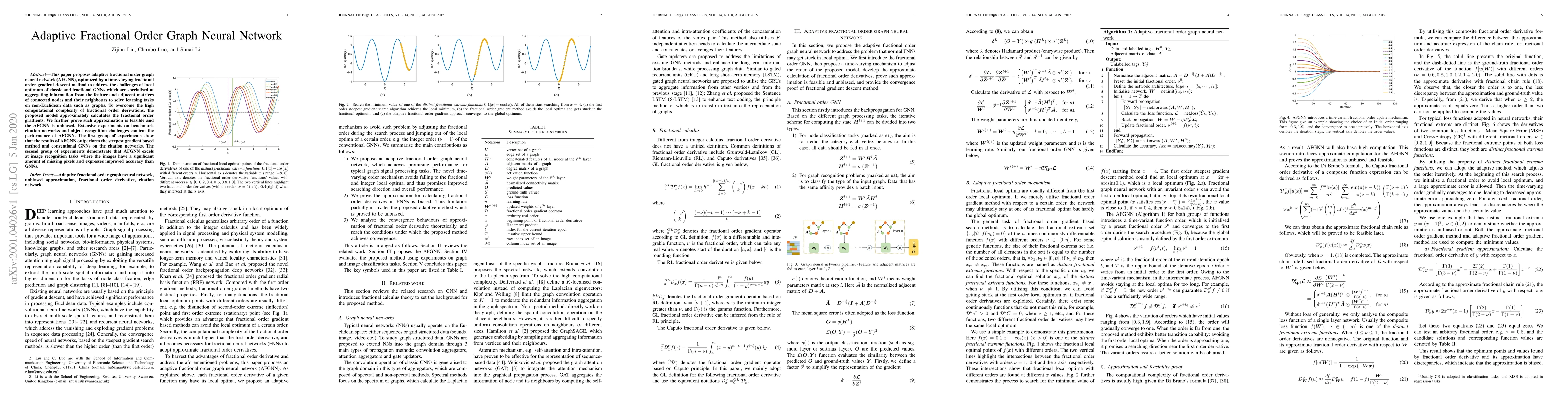 Thumbnail for Fractional order graph neural network